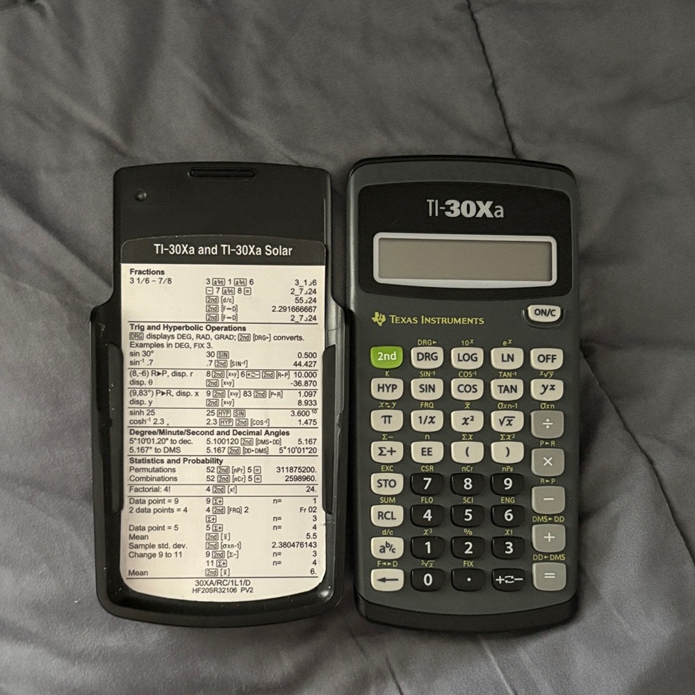 Texas Instruments TI-30Xa Gray Scientific Calculator